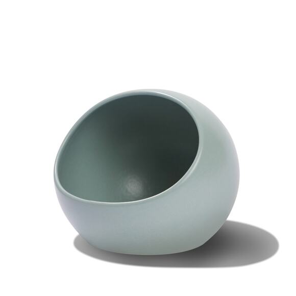 NIB Year & Day Salt Cellar Ceramic Stoneware Kitchenware Palm Blue Green - Picture 2 of 11